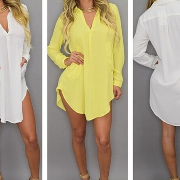 Summer Sexy V Neck Short Beach Dress - Picture 1 of 2